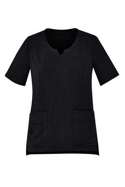 Biz Care Womens Tailored Fit Round Neck Scrub Top CST942LS