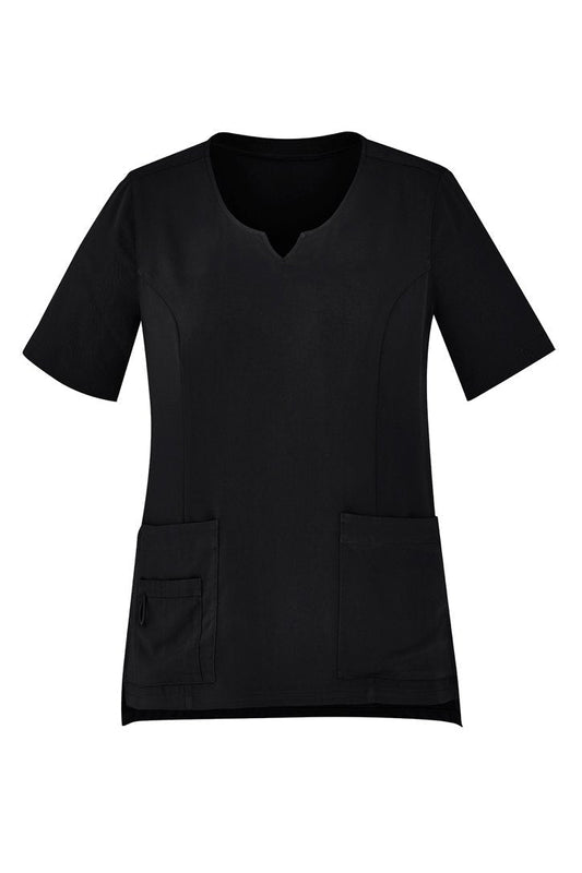 Biz Care Womens Tailored Fit Round Neck Scrub Top CST942LS