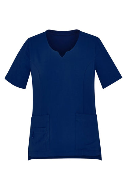 Biz Care Womens Tailored Fit Round Neck Scrub Top CST942LS
