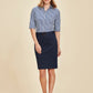 Biz Corporate Womens Mid Waist Stretch Chino Skirt (RGS264L)
