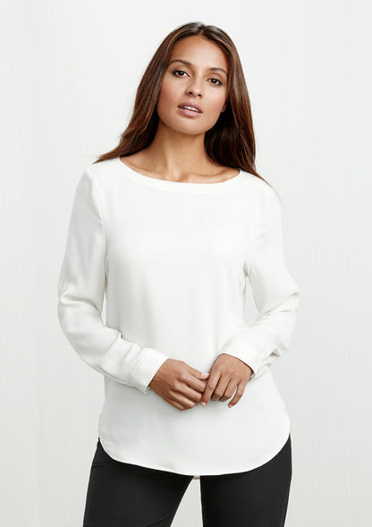 Biz Collection Womens Madison Boatneck Blouse-(S828LL)