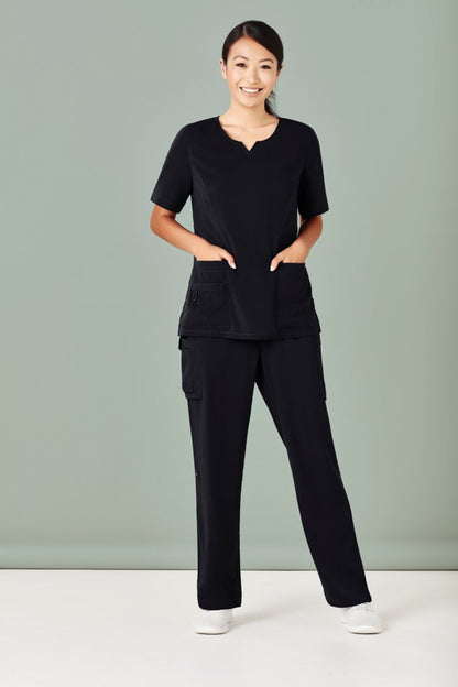 Biz Care Womens Avery Multi-pocket Straight Leg Pant (CSP944LL)