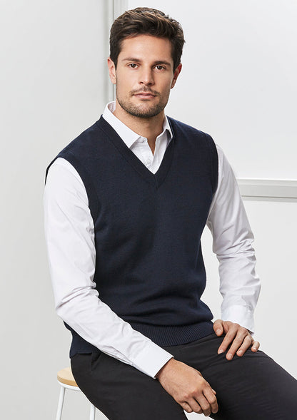 Biz Collection Mens  Woolmix Knit Vest (WV6007)
