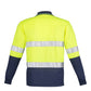 Syzmik Mens Hi Vis Spliced Polo - Long Sleeve Hoop Taped (ZH235)