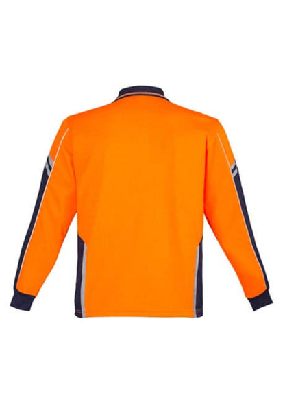 Syzmik Mens Hi Vis Squad Long Sleeve Polo (ZH238)