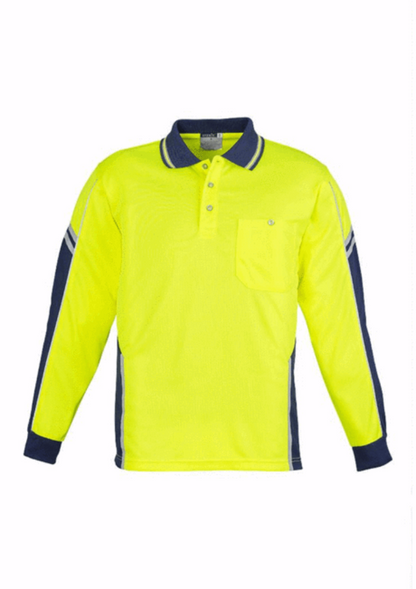Syzmik Mens Hi Vis Squad Long Sleeve Polo (ZH238)
