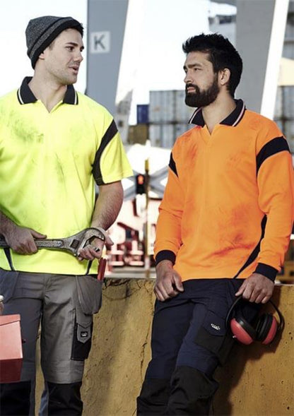 Syzmik Mens Hi Vis Aztec Polo Short Sleeve (ZH248)