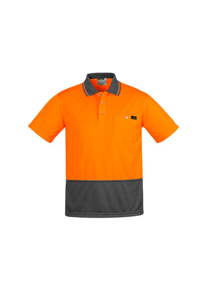 Syzmik Mens Hi Vis Comfort Back S/S Polo (ZH415)