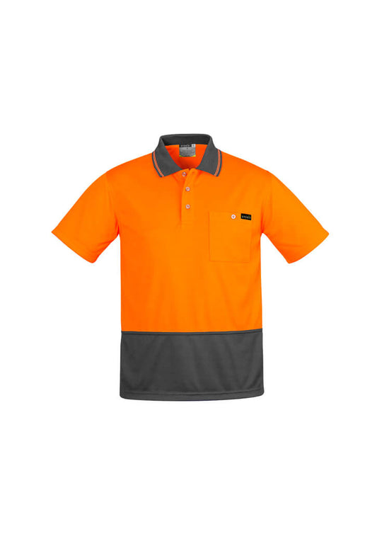 Syzmik Mens Hi Vis Comfort Back S/S Polo (ZH415)