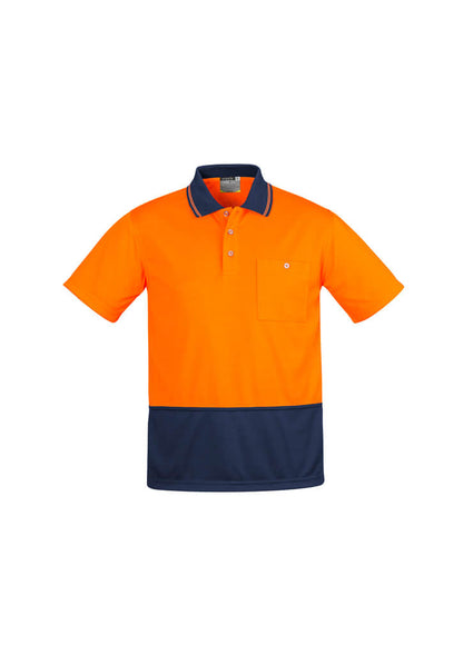 Syzmik Mens Hi Vis Comfort Back S/S Polo (ZH415)