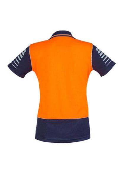 Syzmik Womens Hi Vis Zone Short Sleeve Polo (ZHL236)