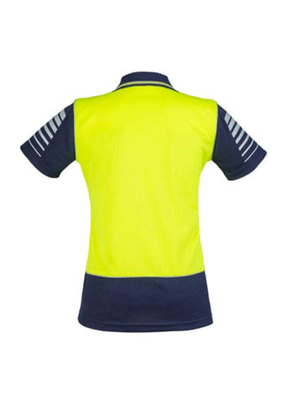 Syzmik Womens Hi Vis Zone Short Sleeve Polo (ZHL236)