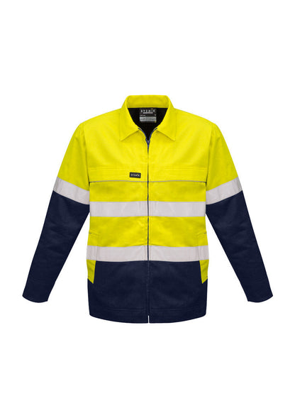 Syzmik Mens Hi Vis Cotton Drill Jacket (ZJ590)