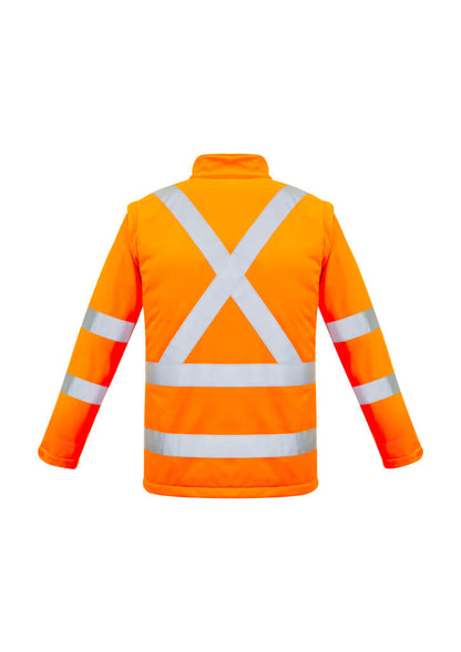Syzmik Unisex Hi Vis 2 In 1 X Back Soft Shell Jacket (ZJ680)