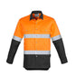 Syzmik Mens Hi Vis Spliced Industrial Shirt - Hoop Taped (ZW123)