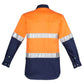 Syzmik Mens Hi Vis Spliced Industrial Shirt - Hoop Taped (ZW123)