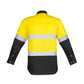 Syzmik Mens Hi Vis Spliced Industrial Shirt - Hoop Taped (ZW123)
