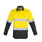 Syzmik Mens Hi Vis Spliced Industrial Shirt - Hoop Taped (ZW123)