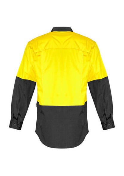 Syzmik Mens Rugged Cooling Hi Vis L/S Shirt (ZW128)