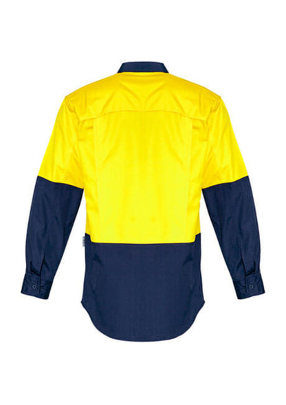 Syzmik Mens Rugged Cooling Hi Vis L/S Shirt (ZW128)