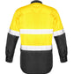 Syzmik Mens Rugged Cooling HI Vis Taped Long Sleeve Shirt (ZW129)