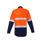 Syzmik Mens Orange Flame Hrc 2 Hoop Taped Open Front Spliced Shirt (ZW140)