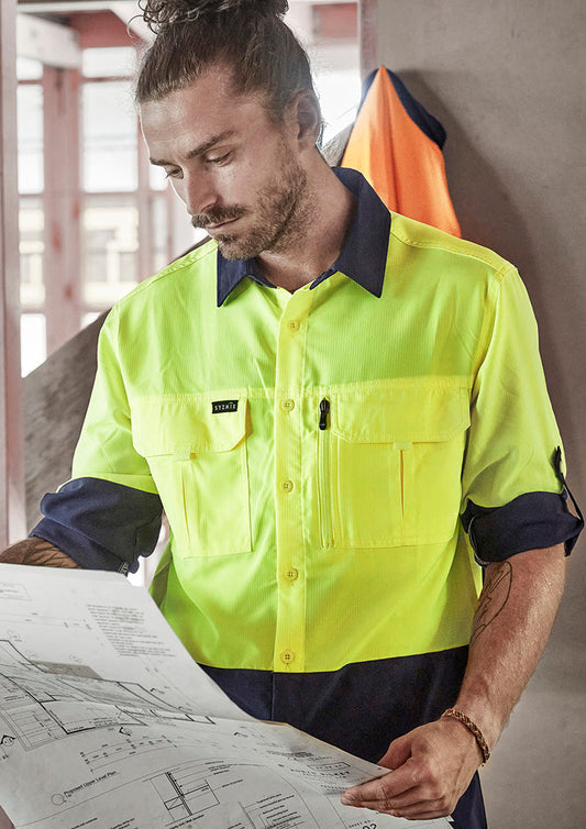 Syzmik  Mens Hi Vis Outdoor L/S Shirt (ZW468)