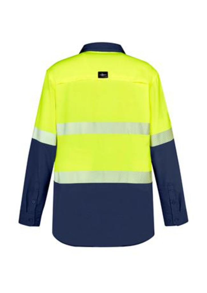 Syzmik Mens Hi Vis Outdoor Segmented Tape L/S Shirt (ZW470)
