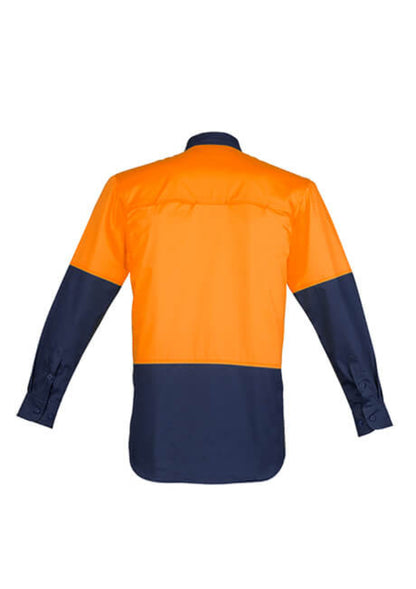 Syzmik Mens Closed Front Long Sleeve Shirt (ZW560)