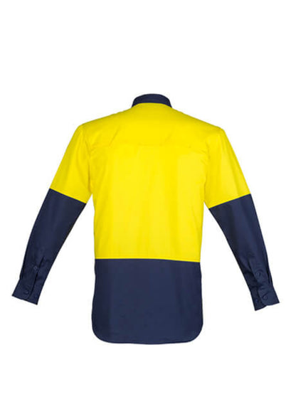 Syzmik Mens Closed Front Long Sleeve Shirt (ZW560)