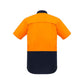 Syzmik Mens Rugged Cooling Hi Vis Spliced S/S Shirt (ZW815)