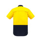 Syzmik Mens Rugged Cooling Hi Vis Spliced S/S Shirt (ZW815)