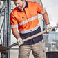 Syzmik Mens Rugged Cooling Taped Hi Vis Spliced S/S Shirt (ZW835)