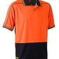 Bisley Two Tone Hi Vis Polyester Mesh Short Sleeve Polo Shirt (BK1219)