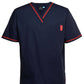 JB's Contrast Unisex Scrubs Top (4SCT)