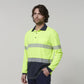 Hard Yakka Men's Long Sleeve Hi Vis Taped Polo (Y19619)