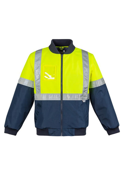 Syzmik Mens Hi Vis Quilted Flying Jacket (ZJ351)