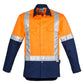 Syzmik Mens Hi Vis Spliced Industrial Shirt - Shoulder Taped (ZW124)